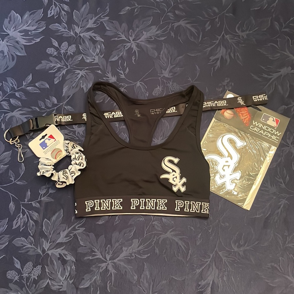 MLB Chicago White Sox Sports Bra PINK bundle